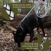 Reflective Dog Leash Heavy Duty Durable for Large Medium Breeds Black 6 Ft Long Rope Tangle Free Braided Leash with Comfortable Handle Black