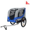 Large Folding Bike Trailer for Dogs â€“ 120LB Capacity All-Terrain Pet Carrier, Durable Steel Frame for Cycling, Jogging, Camping & Outdoor Adventures